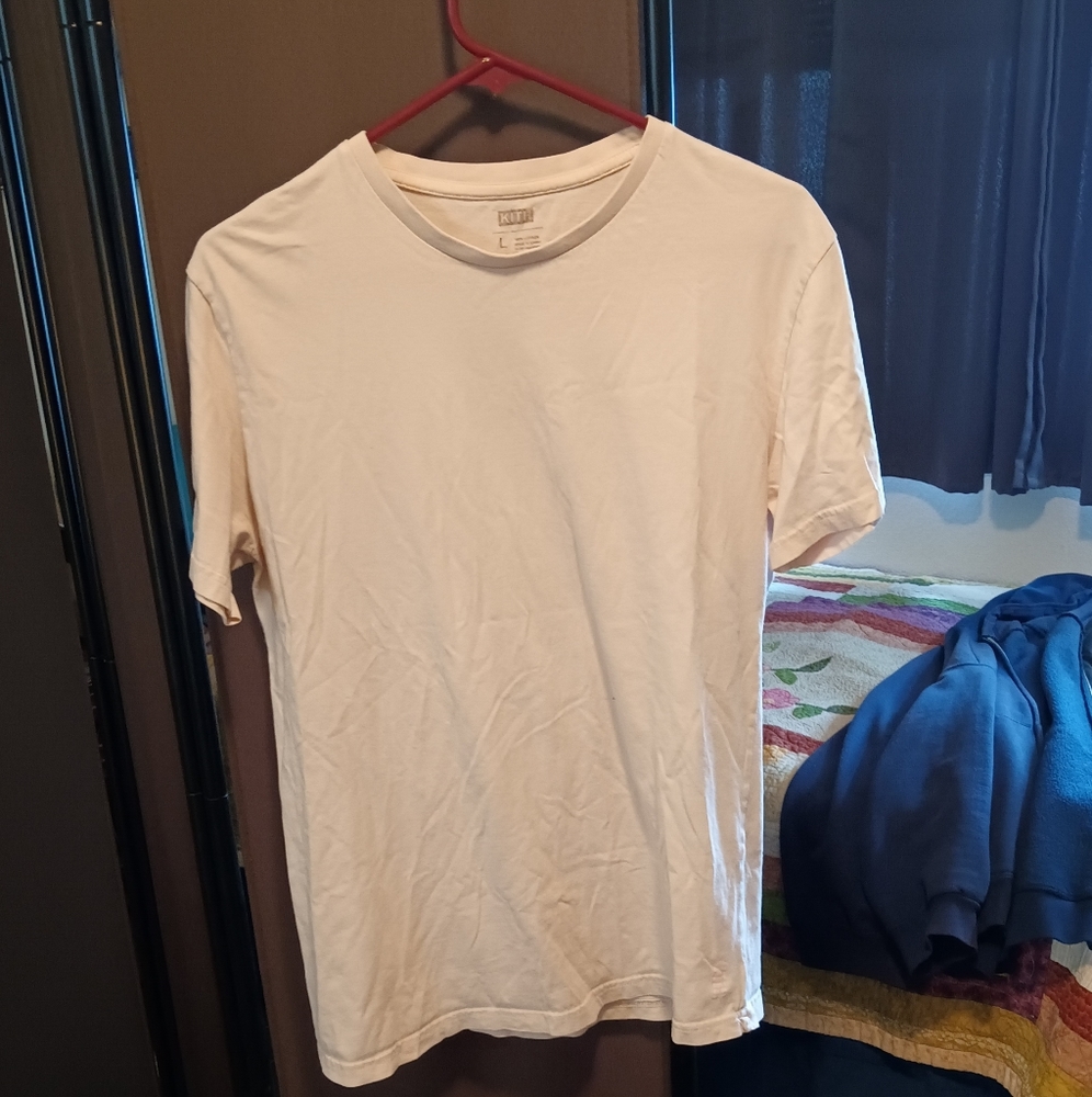 KITH Plain TShirt Mens LG Authentic Double Stitch VTG 100%Cotton
